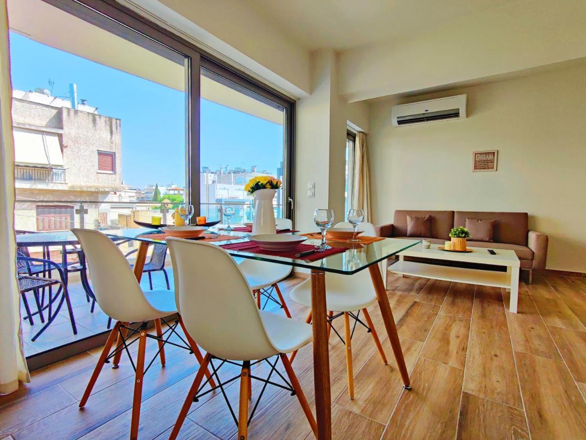 Wsd Luxury Bright 2Bd Apt With Sea View Balcony Athén Kültér fotó