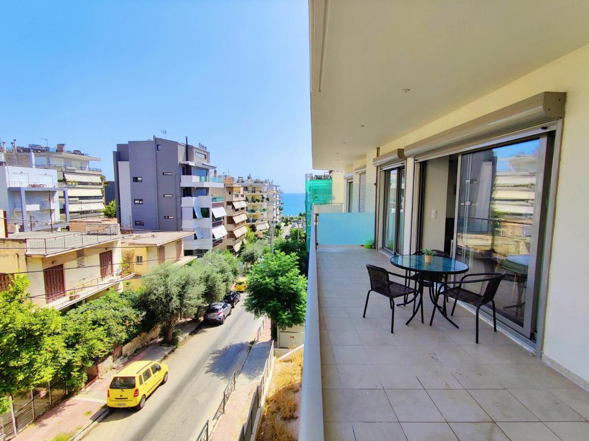 Wsd Luxury Bright 2Bd Apt With Sea View Balcony Athén Kültér fotó